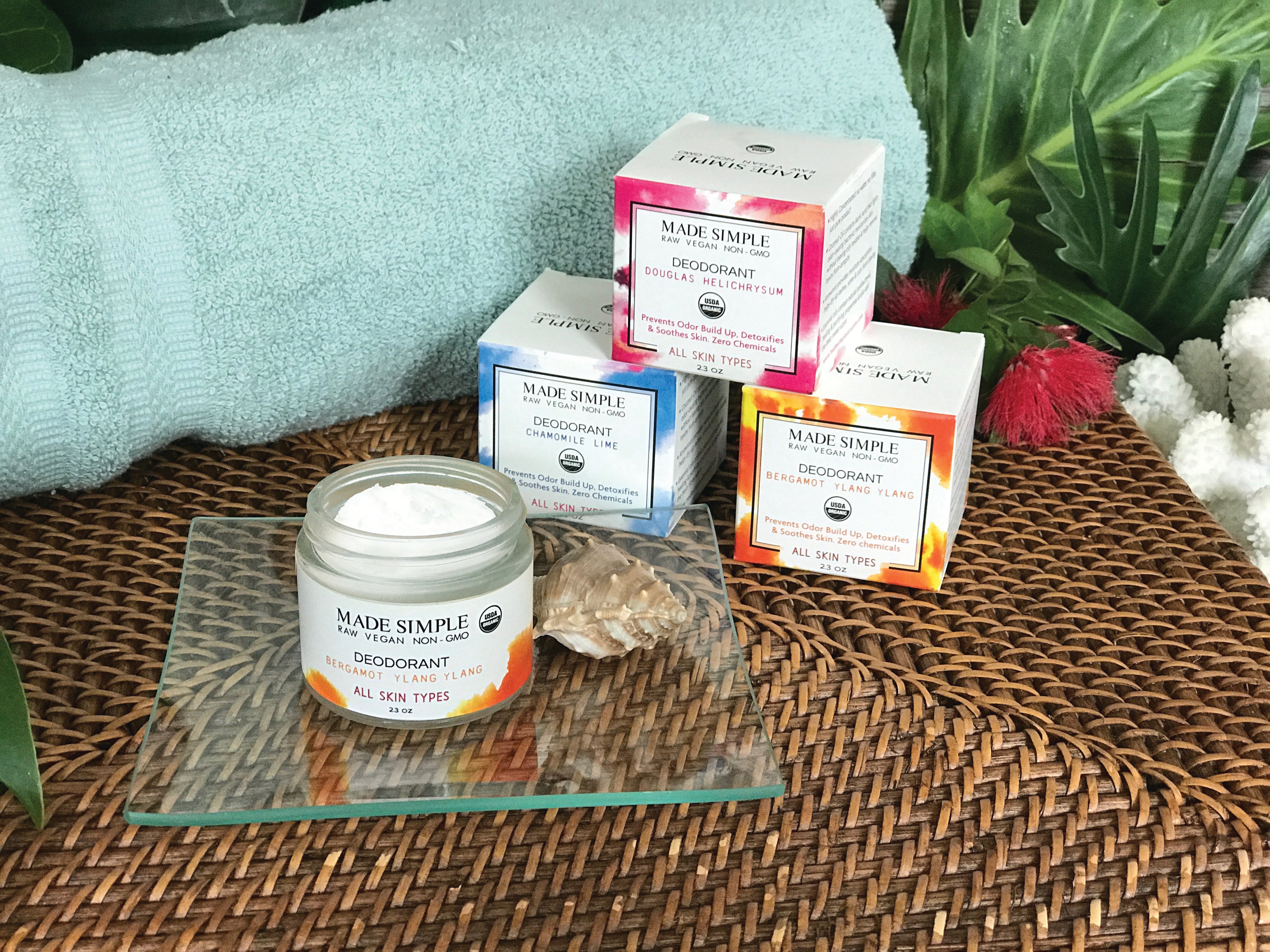 Chamomile Lime Deodorant - Certified Organic, Vegan & Cruelty-free Made Simple Skin Care