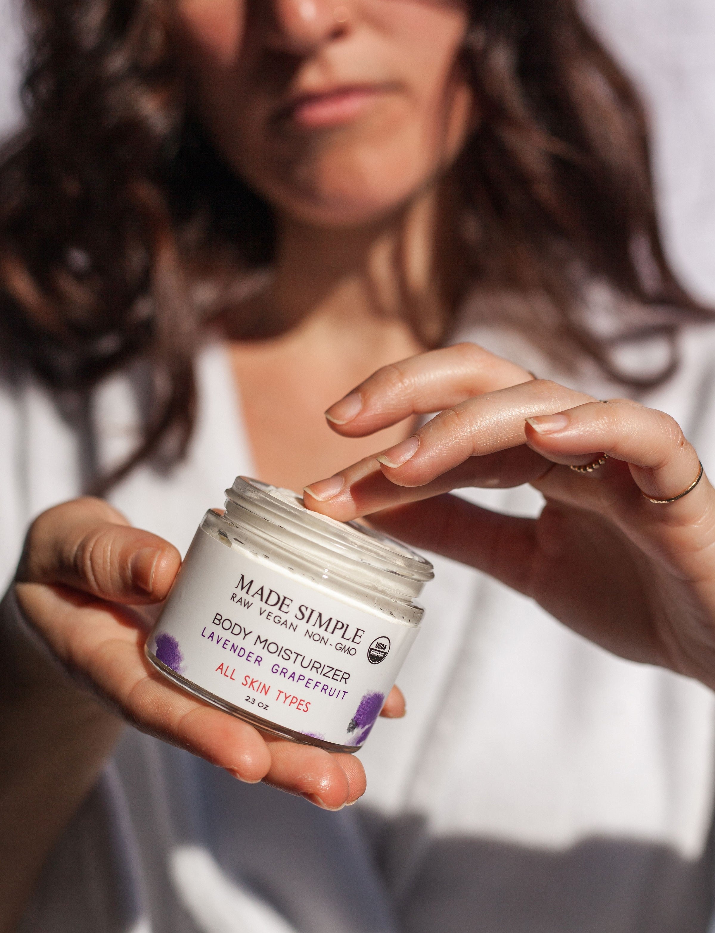 Lavender Grapefruit Moisturizer - Certified Organic, Vegan & Cruelty-free Made Simple Skin Care