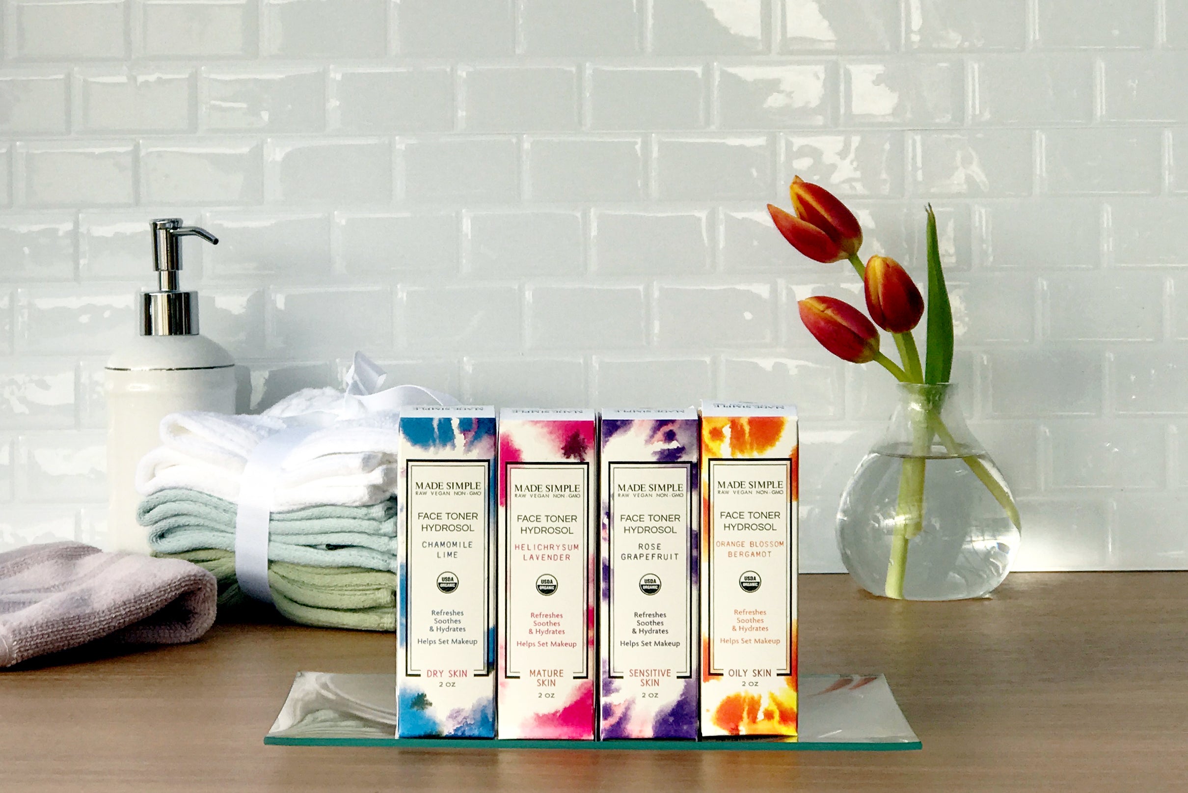 Orange Blossom Bergamot Face Toner for Oily Skin - Certified Organic, Vegan & Cruelty-free Made Simple Skin Care